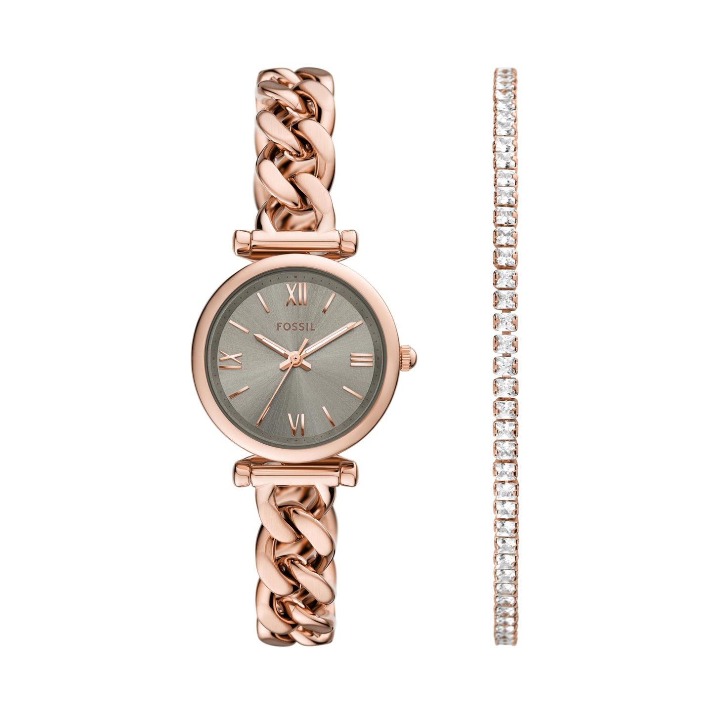 Fossil Carlie Rose Gold Watch ES5378SET