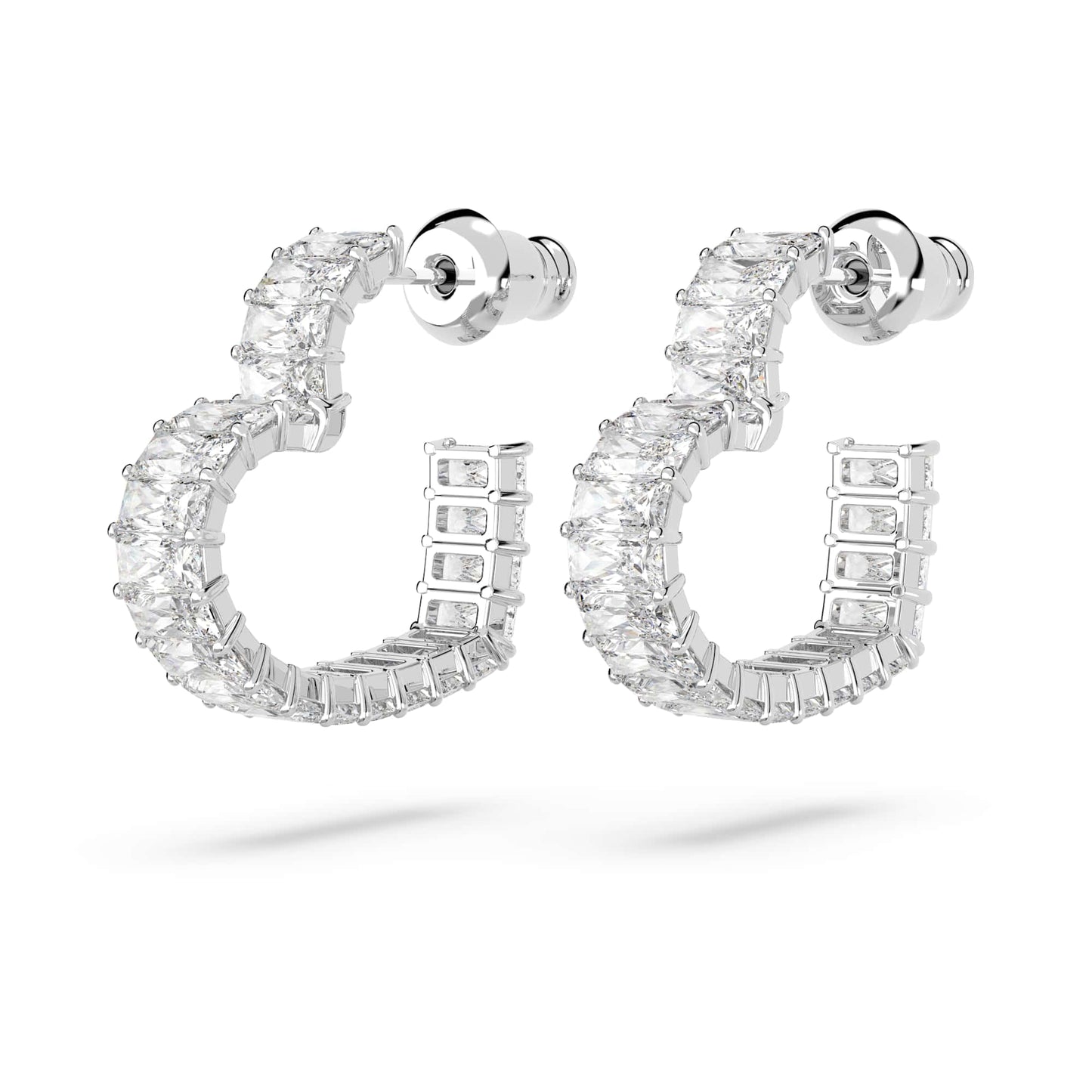 Pendientes aro Swarovski Matrix 5653170 corazón, Crystal