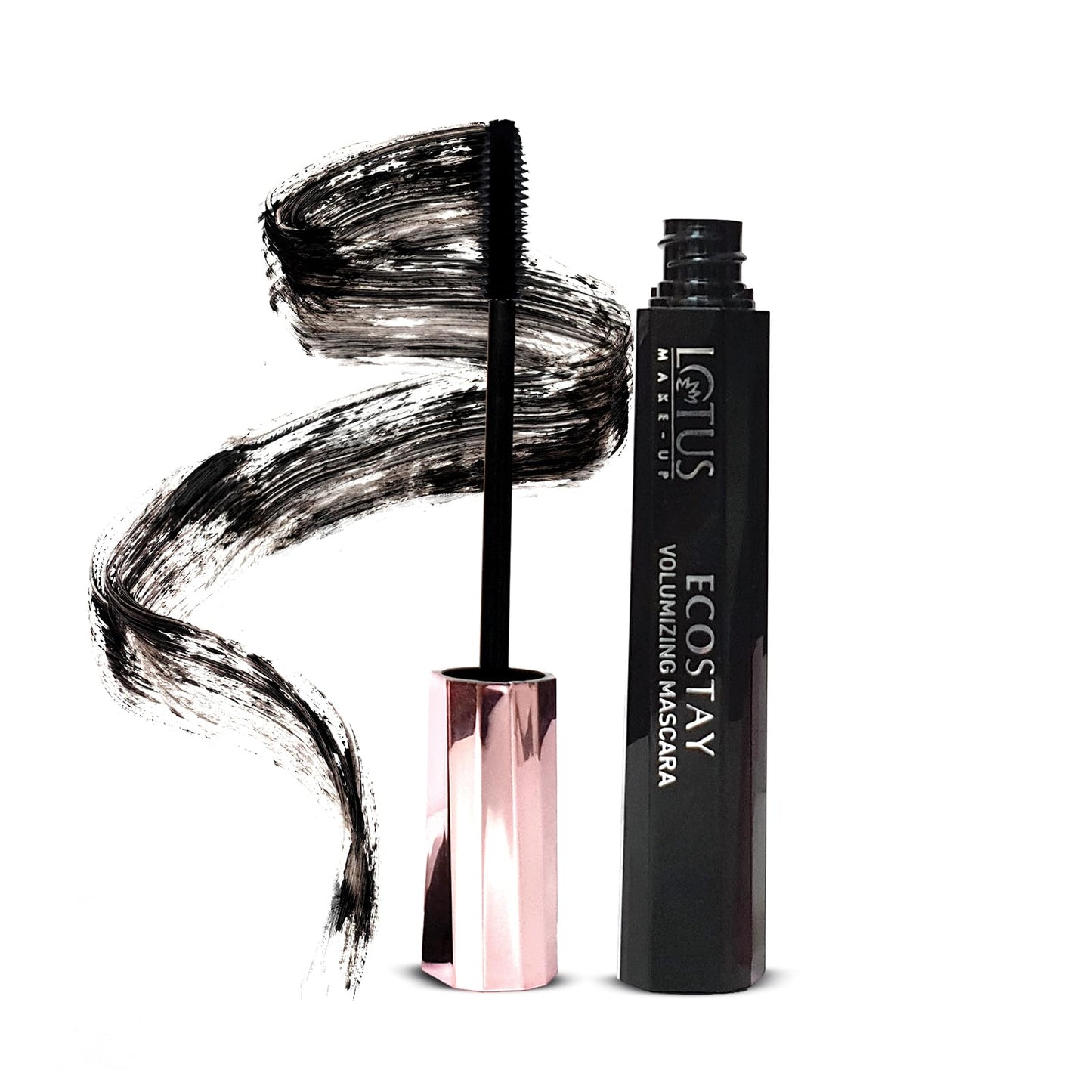 Lotus Makeup Ecostay Volumising Mascara | Smudge Proof | With Vitamin E & Almond Oil | 10g