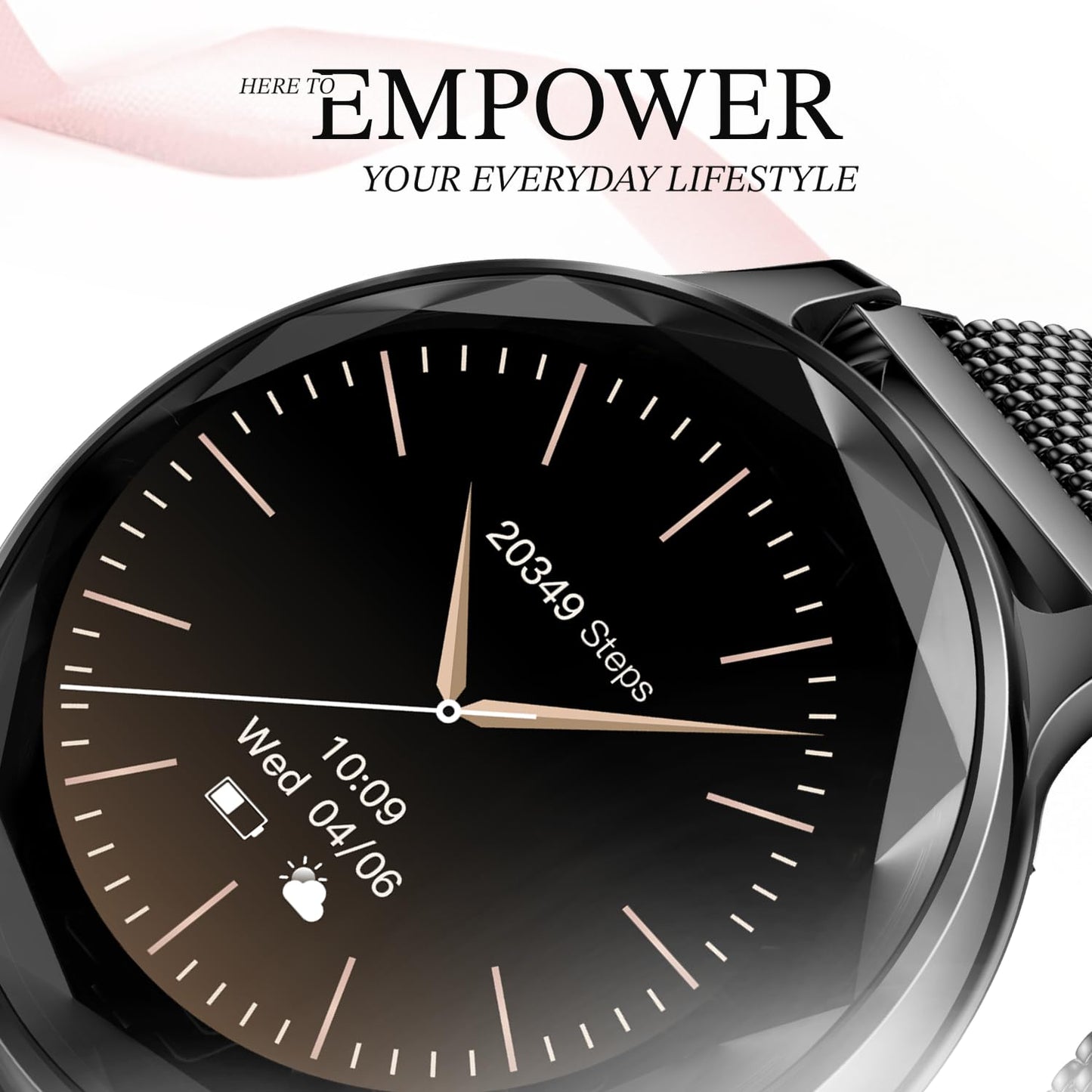 Noise NoiseFit Grace Smartwatch - Black Link