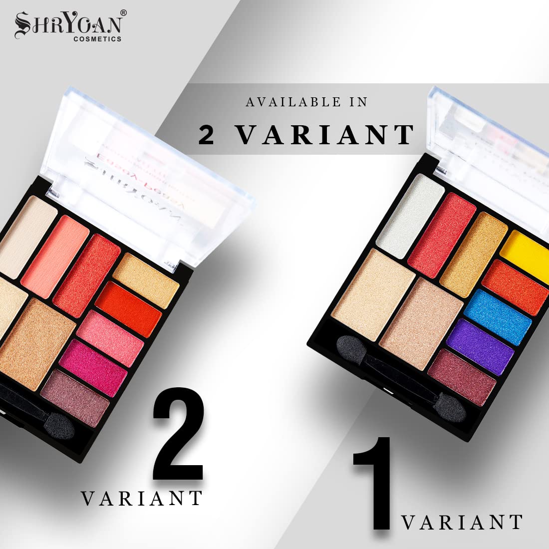 Shryoan Easey-Peasy Eyeshadow and Highlighter Palette | Long Lasting Multi-Colored Palette | Paraben-Free (16.0 gram) (Shade 2)