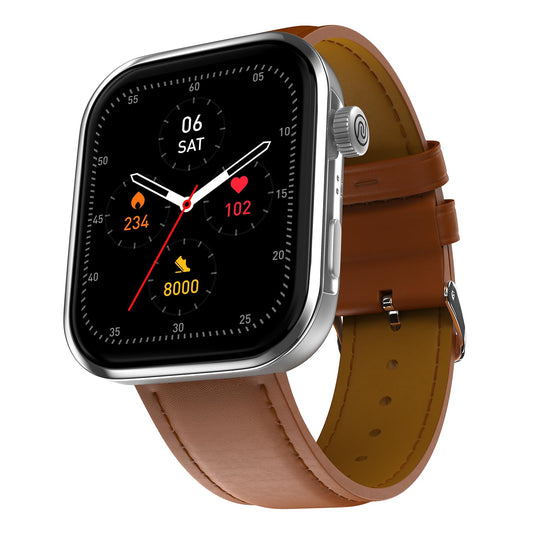 Noise Newly Launched ColorFit Pro 5 Max 1.96" AMOLED Display Smart Watch, BT Calling, Post Training Workout Analysis, VO2 Max, Rapid Health, 5X Faster Data Transfer - Classic Brown