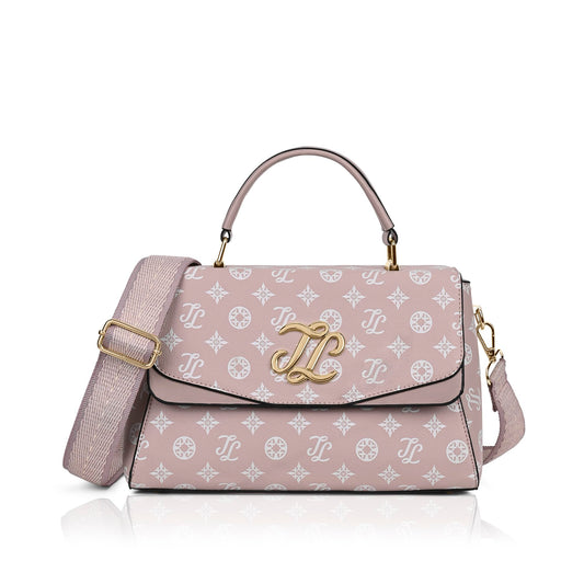 Lavie Signature Women's Mono Jackson Flap Satchel Handbag for Women | Satchel Bag for Work | Ladies purse | Stylish Shoulder Bag | Gift For Women