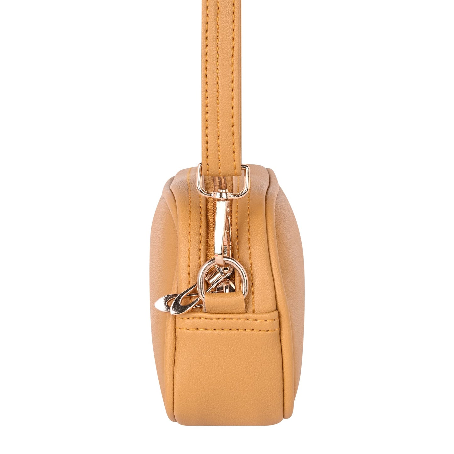 Pramadda Pure Luxury Stylish Mini Faux Leather Sling Bag for Girls | Side Crossbody Shoulder Bag | Mobile Purse for women latest. (Classic Mustard)