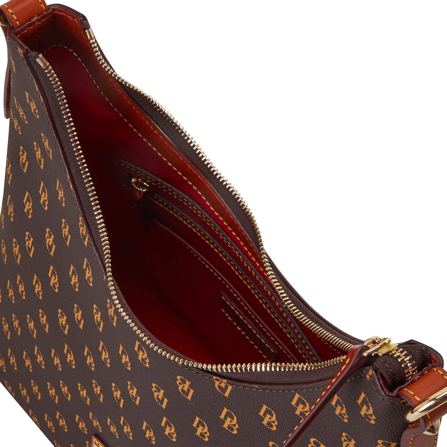 Dooney & Bourke Handbag, Gretta Hobo Shoulder Bag - Brown Tmoro, Brown Tmoro, One Size