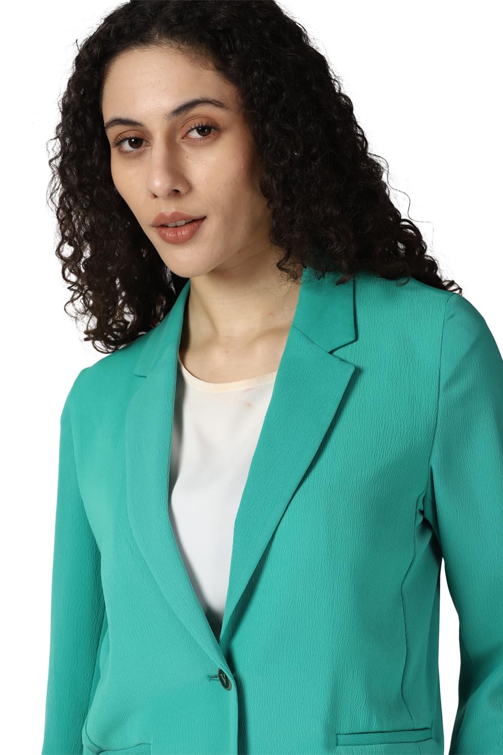 Van Heusen Women's Blazer (VWBZFRGB999137_Green