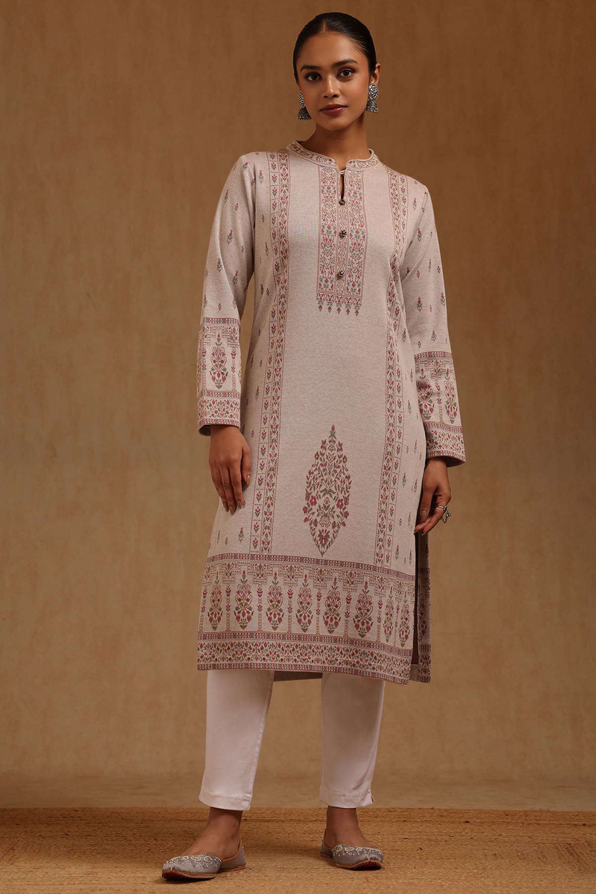 Soch Womens White Cotton Blend Pant