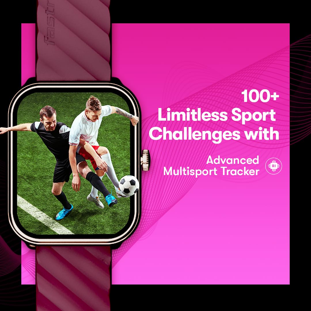 Fastrack Limitless X|Large 1.91" Hd Display|700 Nits Brightness|Singlesync Bt Calling|Advanced Chipset|100+ Sports Modes & Watchfaces|Auto Stress Monitor|24X7 Hrm| Ip68 Smartwatch, Blue