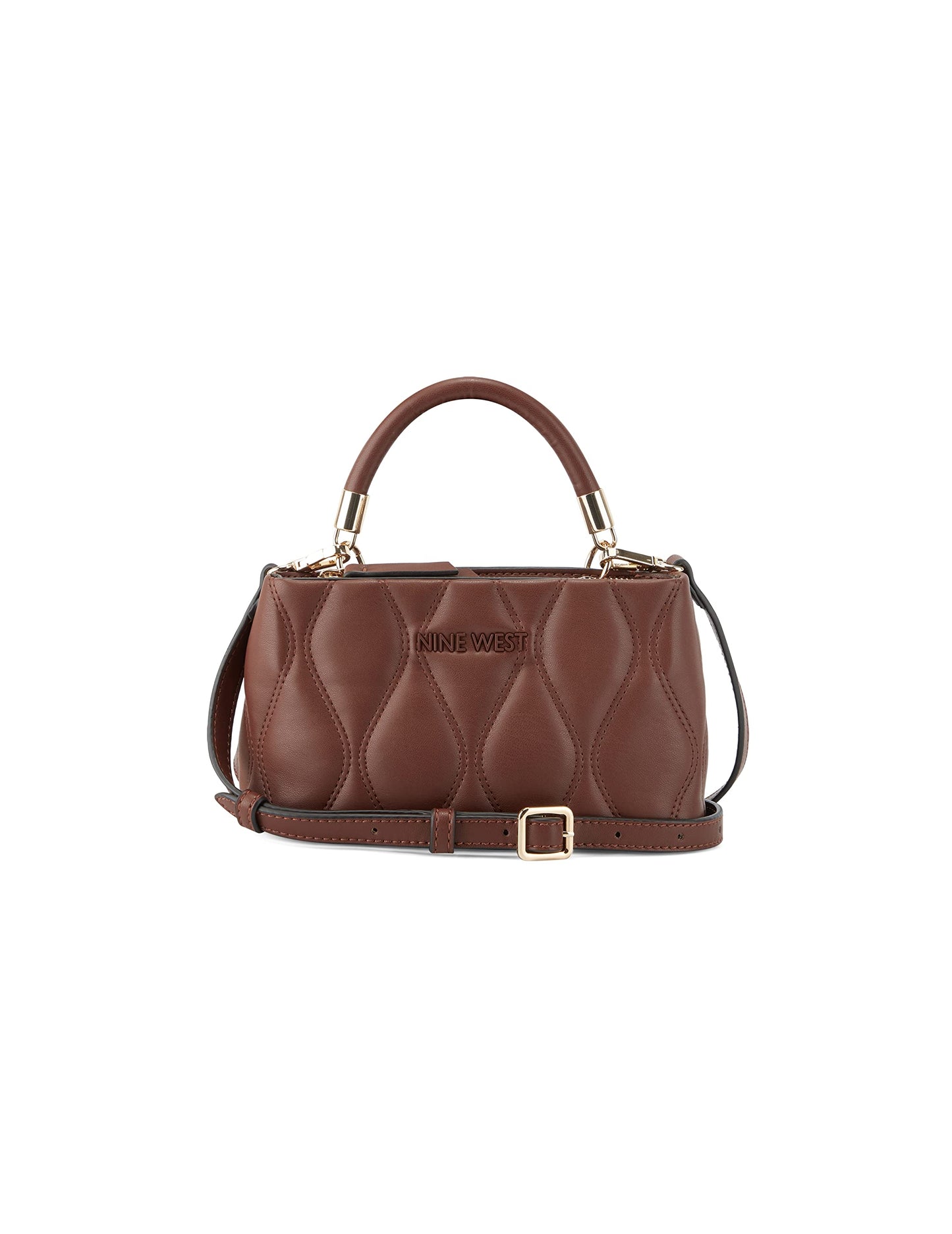 Nine West Aurelie Mini Satchel, Mahogany, Mahogany