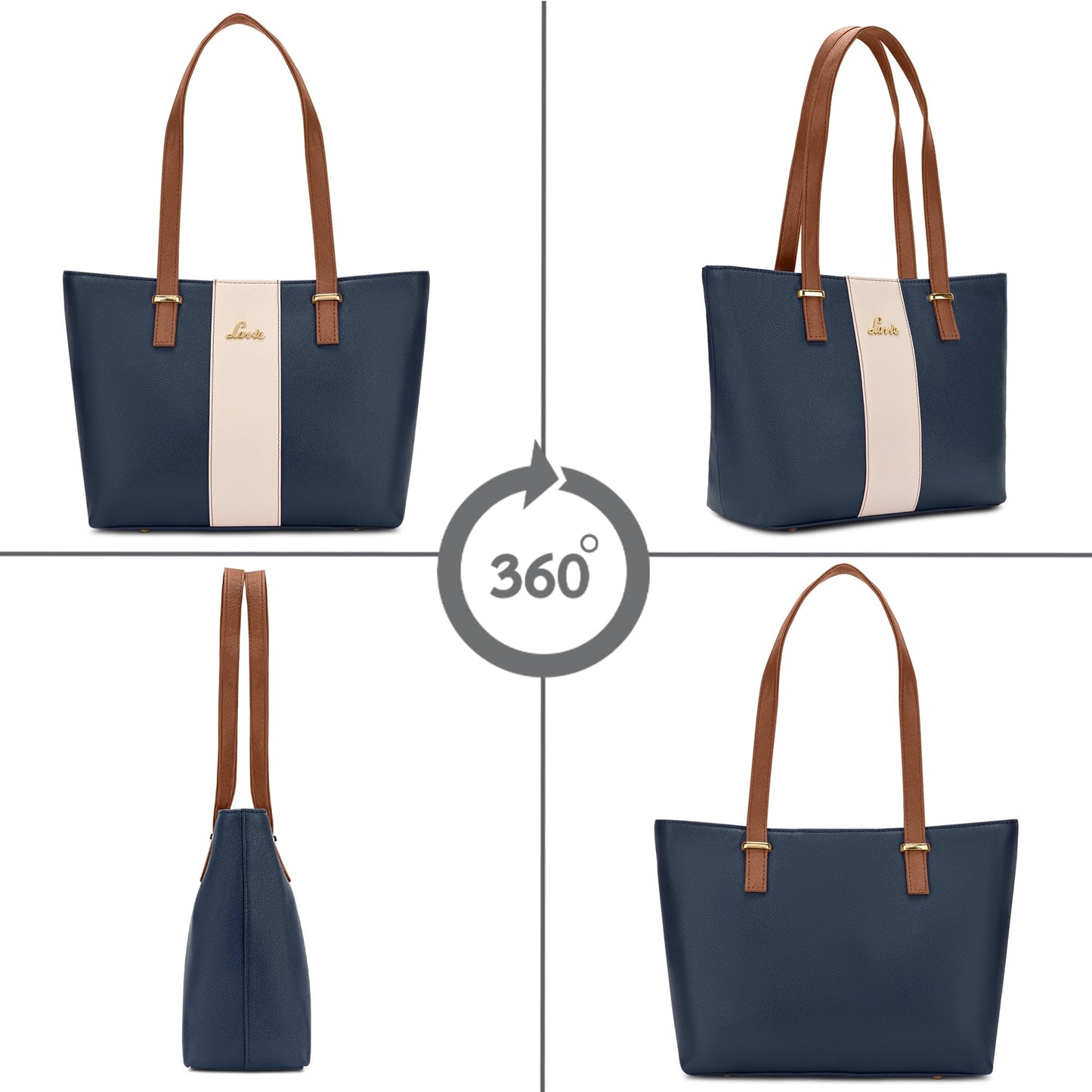 Lavie Women's Kara Colourblock Tote Bag for Women | Tote Handbag for Work | Ladies purse | Stylish Shoulder Bag | Gift for Women