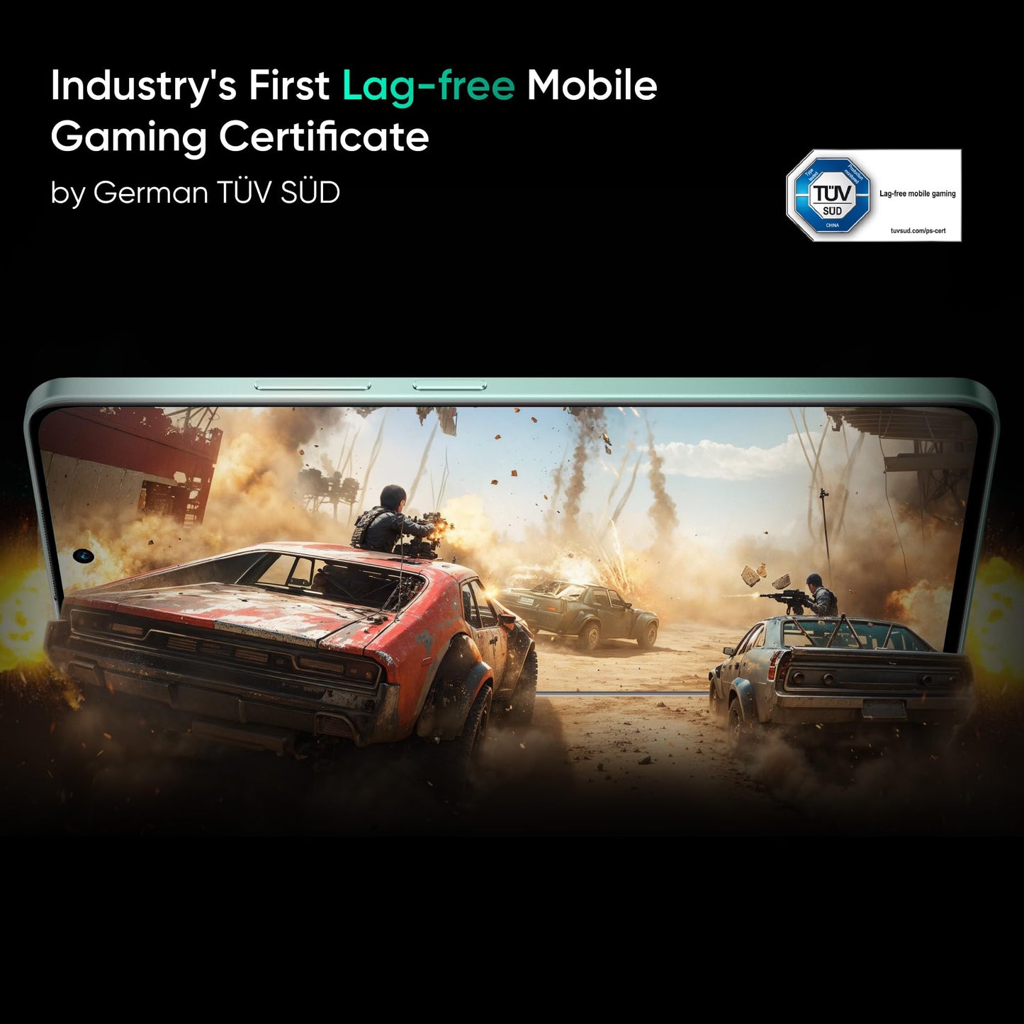 realme 13+ 5G (Speed Green, 8GB RAM, 128GB Storage) 6.67" AMOLED Display | 80W Ultra Charging DAK | Dimensity 7300E Processor