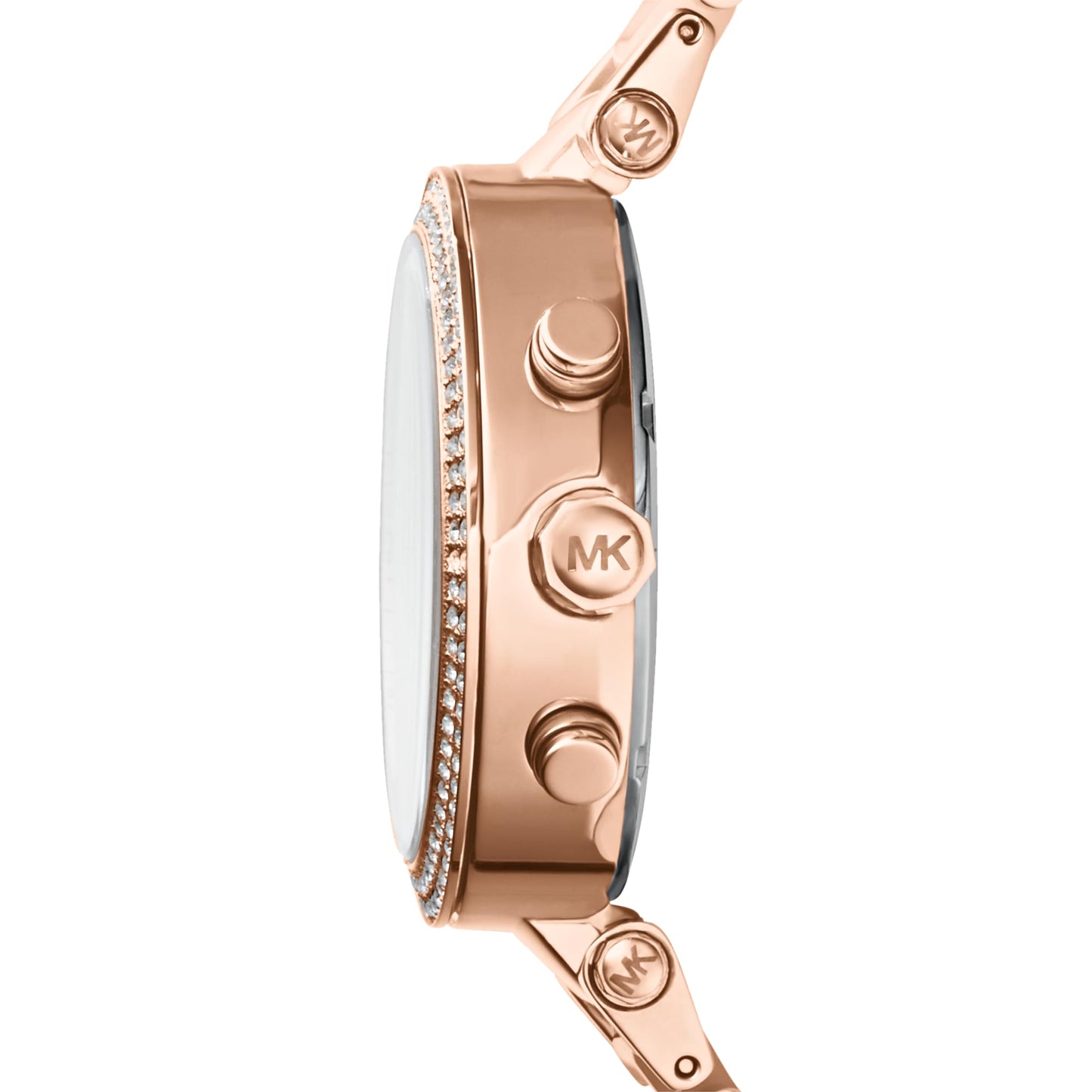 Michael Kors Resin Analog Rose Dial Women Watch-Mk5896, Gold Band