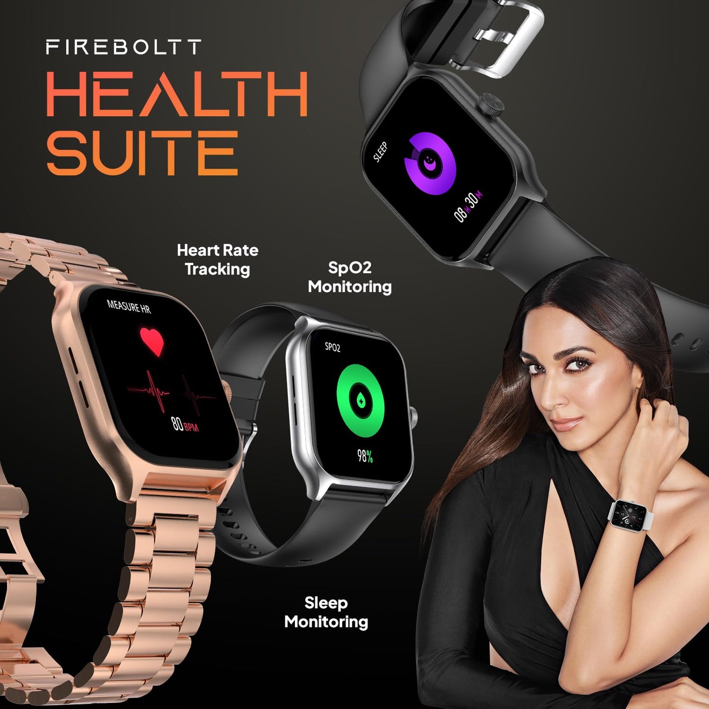 Fire-Boltt Solaris Stainless Steel Smartwatch with Free Silicone Strap, 1.78” AMOLED Always-on Display with 368 * 448 px Resolution, IP68 Water-Resistant, 2 Watches in 1 Smartwatch (Silver)