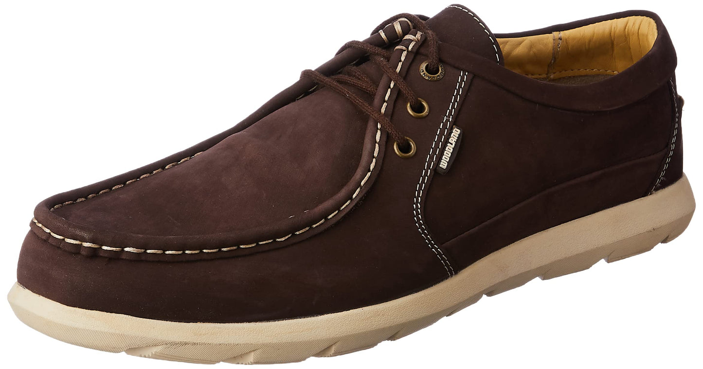 Woodland Men's Rb Brown Leather Casual Shoe-8 UK (42 EU) (GC 2917118NW)
