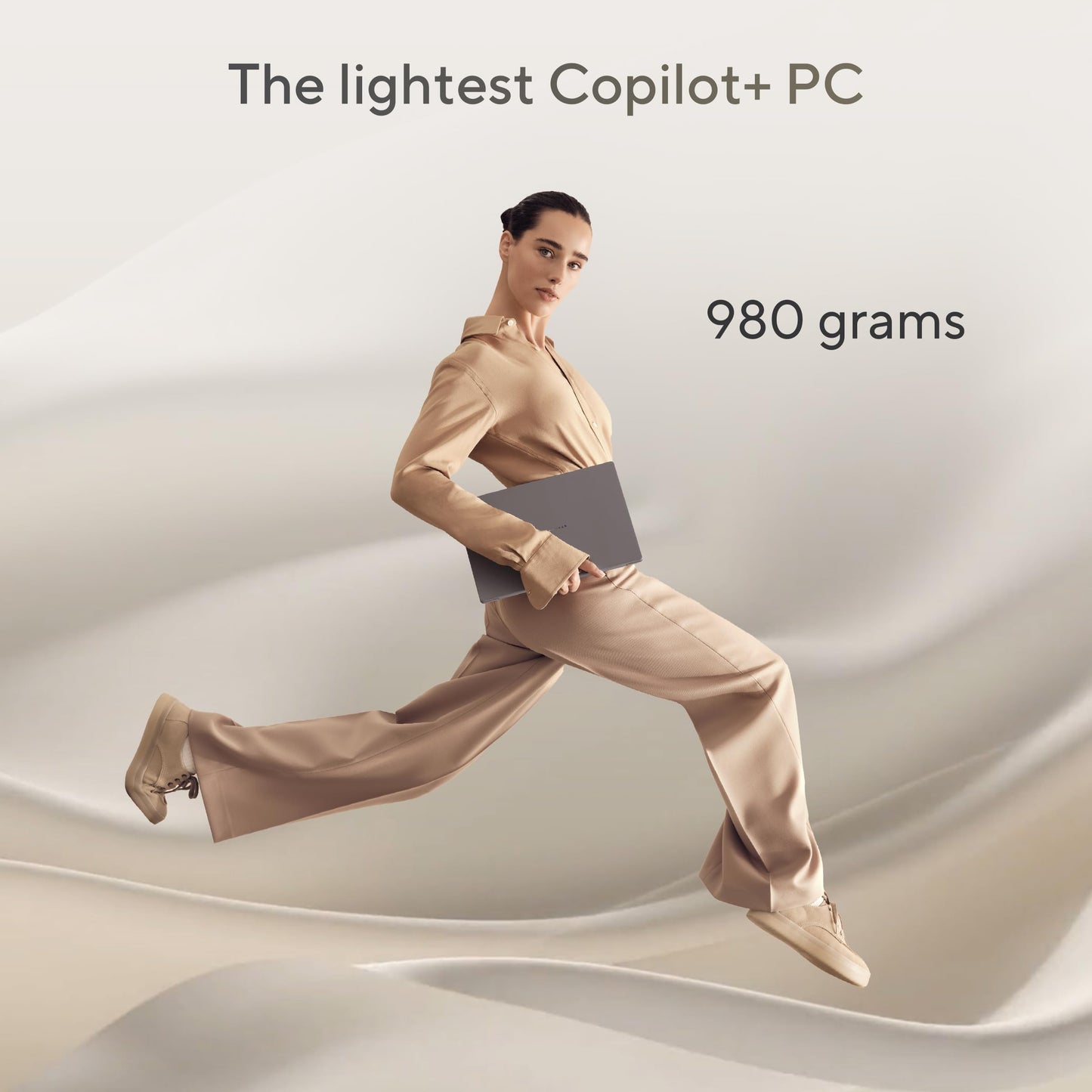 ASUS Zenbook A14,Snapdragon X,Copilot+ AI PC(Qualcomm Adreno iGPU/45TOPS/16GB/512GB/FHD+/14"/Backlit Keyboard/70WHr/Windows 11/M365 Basic(1Year)*/Office Home 2024/Iceland Gray/0.98 kg)UX3407QA-QD259WS