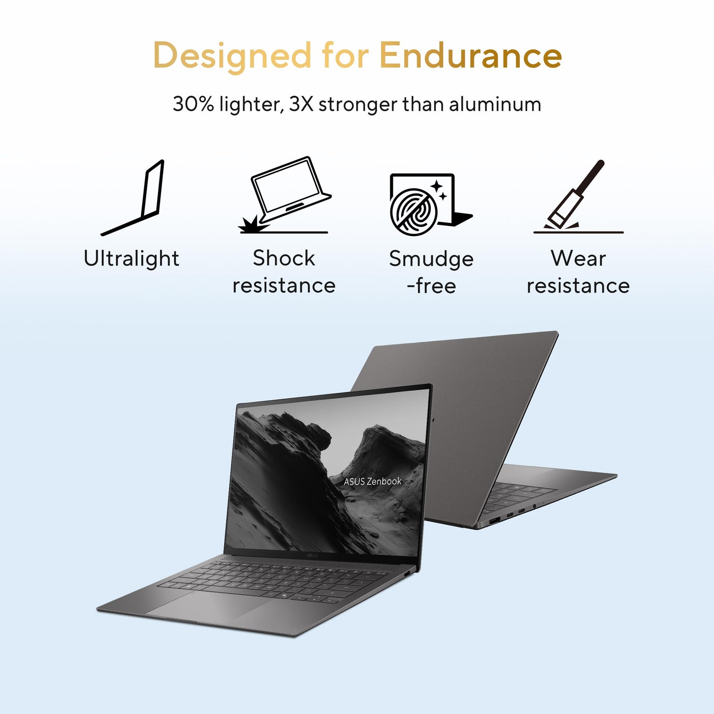 ASUS Zenbook S14 (2026),Smartchoice,Intel Core Ultra 7 355 (Series 3),16GB RAM,512GB SSD,3K OLED,Touchscreen, 14"(35.5 cm),Win 11,M365 Basic(1Y),Office 24, Gray,1.2 Kg,UX5406AA-SU361WS,Copilot+ PC
