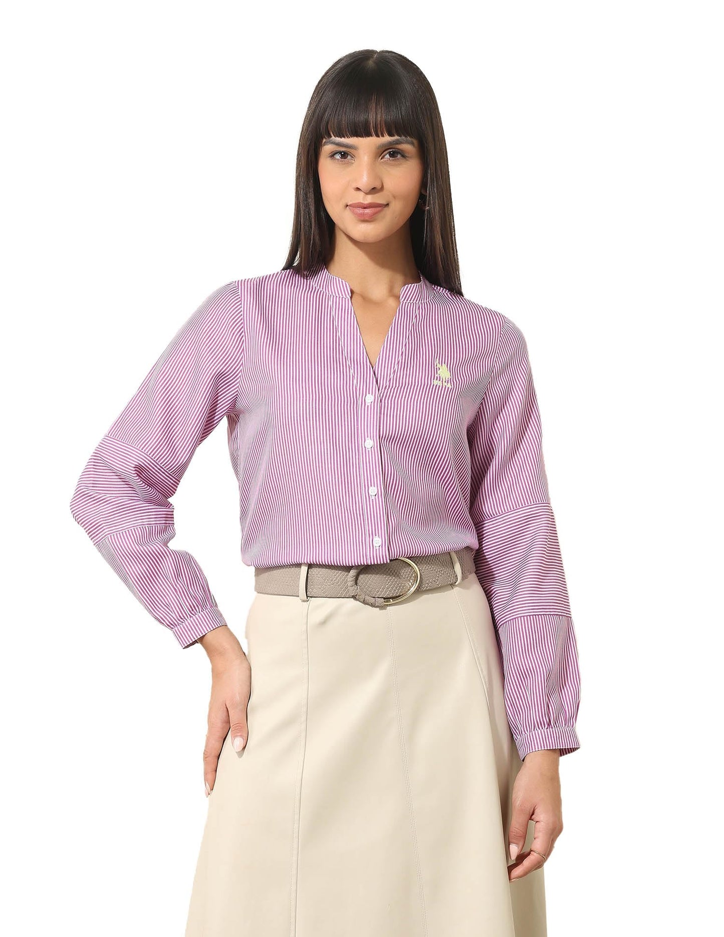 U.S. POLO ASSN. Women's Regular Fit Shirt (UWSS25SHT212