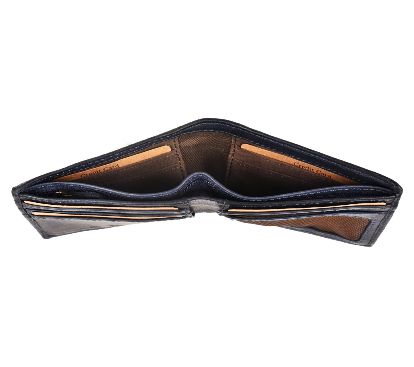 KOMPANERO Genuine Leather Wallet (C-12622-BLUE)