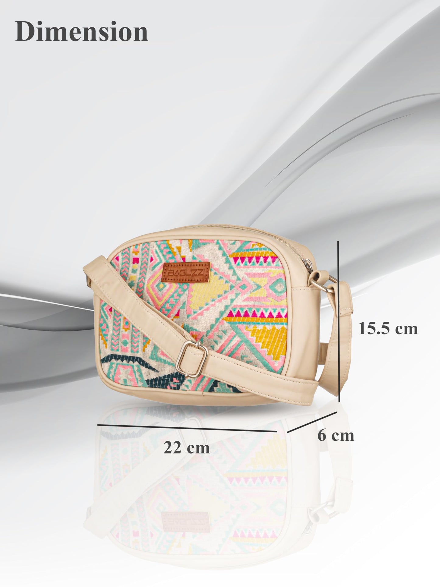 BAGUZZI Handmade Vegan Leather Women's Sling Cross-Body prefix_BZ_With Adjustable Shoulder Strap
