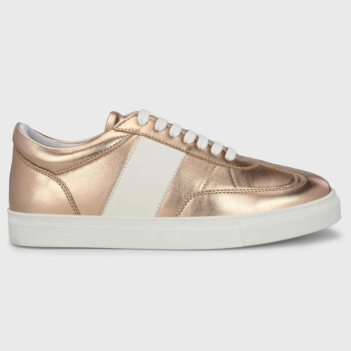 Centrino Women Casual Sneaker | Ultra Soft Cushion | Trendy & Lightweight Design | Low Top Flat Sole | Colorblock Sneakers | White Sneakers Girl Shoes 7616-19