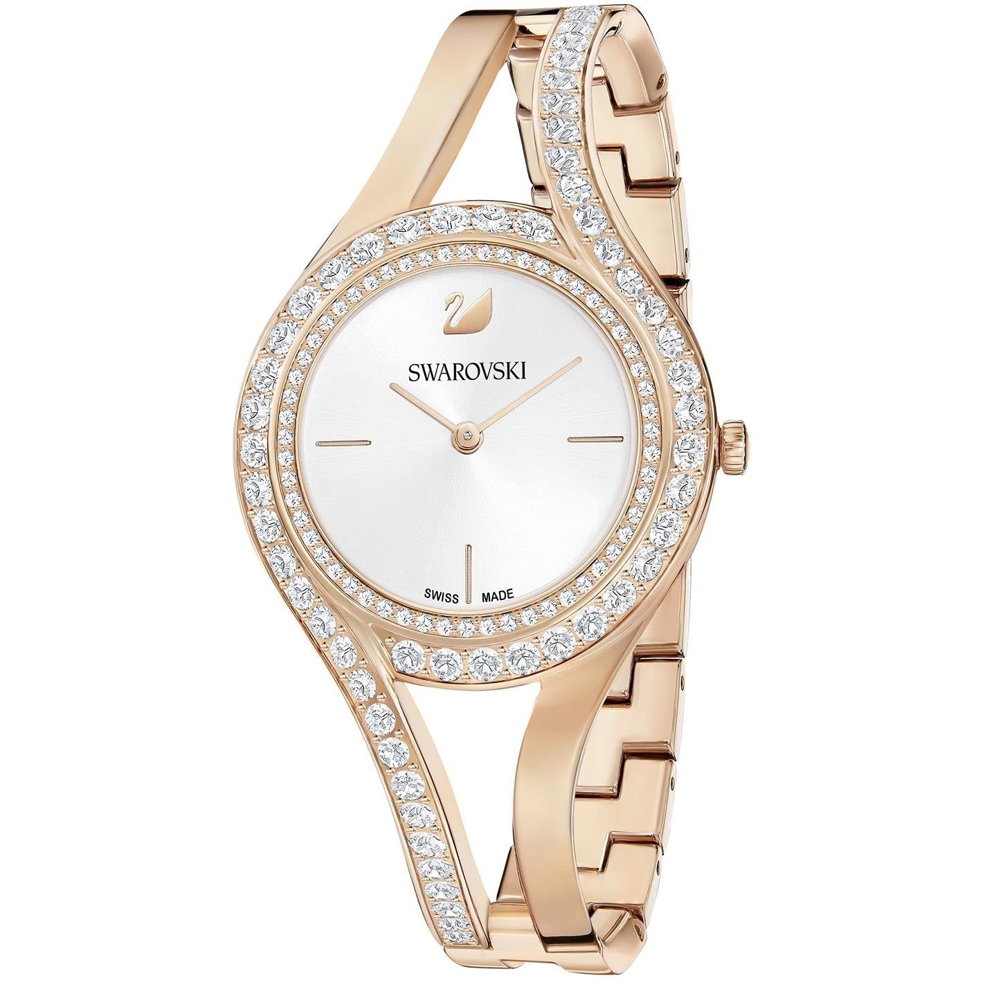 Swarovski Stainless Steel Women Eternal Mb Pro/Wht/Pro Analog, Dial_White, Band_Gold