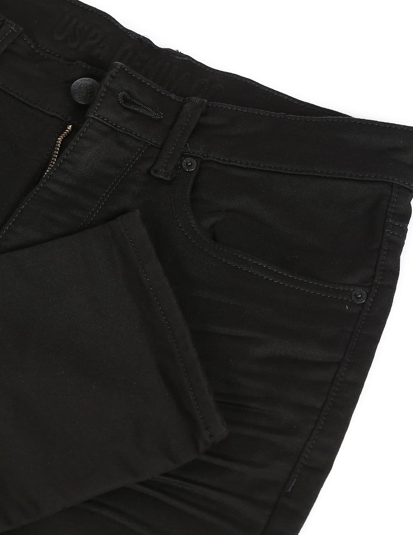 U.S. POLO ASSN. Men's Mid Rise Slim Jeans (UDJEN0469_Black_32)