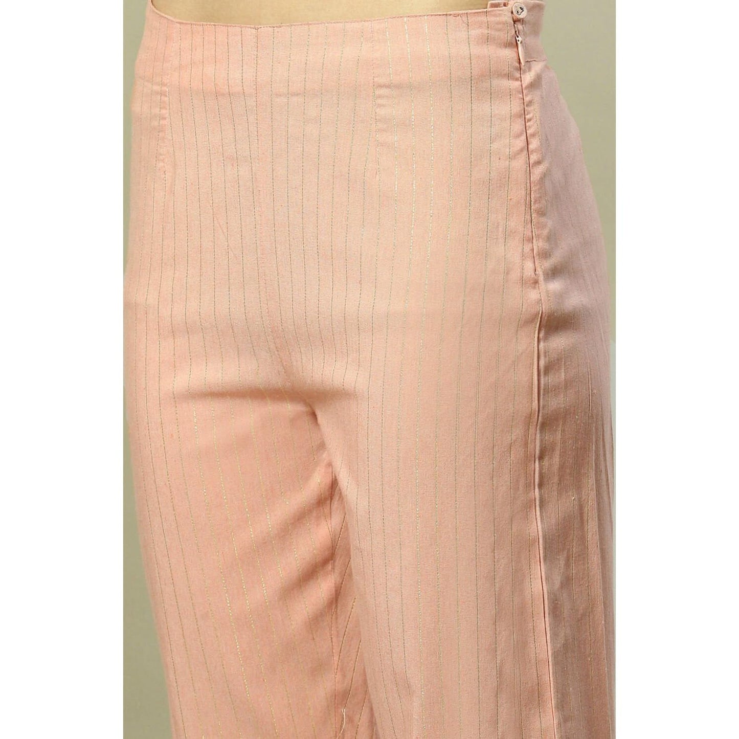 Rangriti Women Viscose Yarndyed Suit Set (RSKASSORTED18299_Pink_XL)