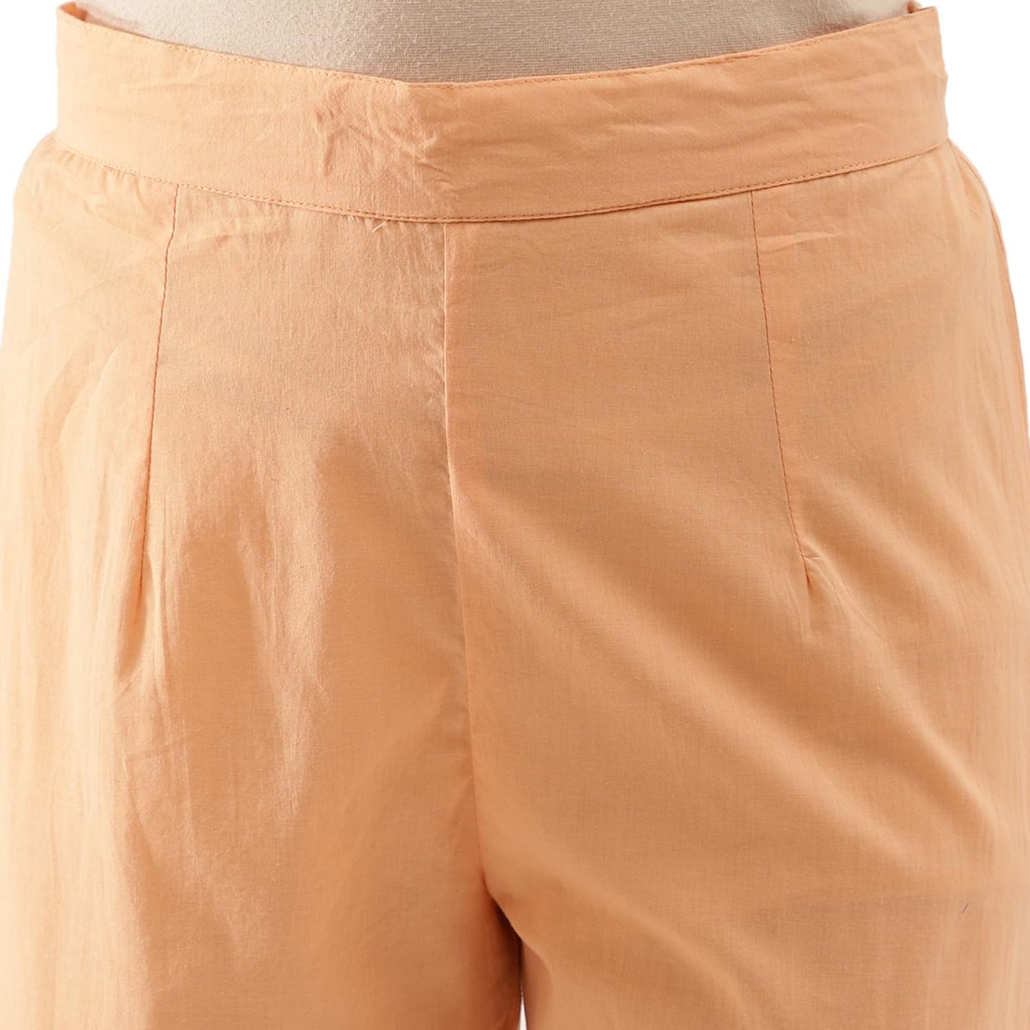 Divena Orange Floral Print Organza Anarkali Kurta set with Dupatta