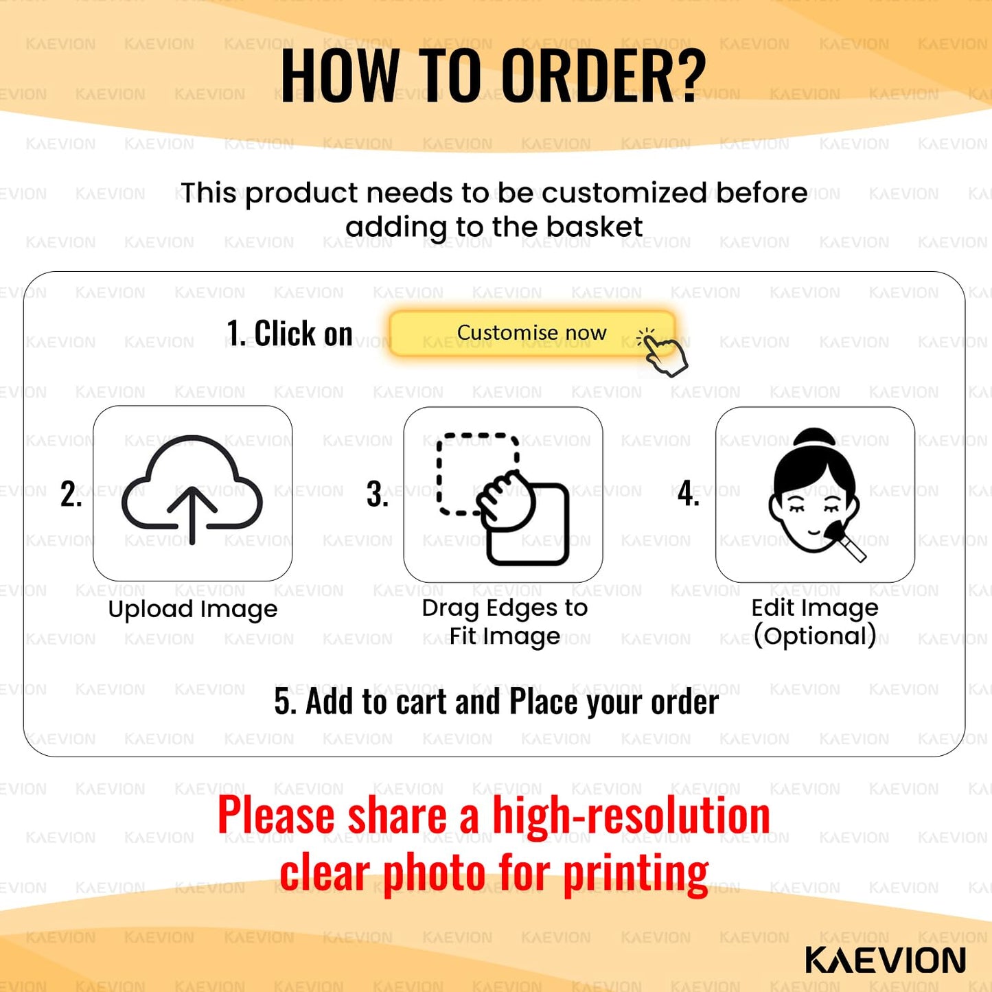 kaevion Customized/Personalized Acrylic Photo Frame| Wall Hanging scratches proof Frame| Memorable Gift for Mother Father Family girls| Home Décor Product on Amazon 10x10 Inch (Thickness 3 MM)