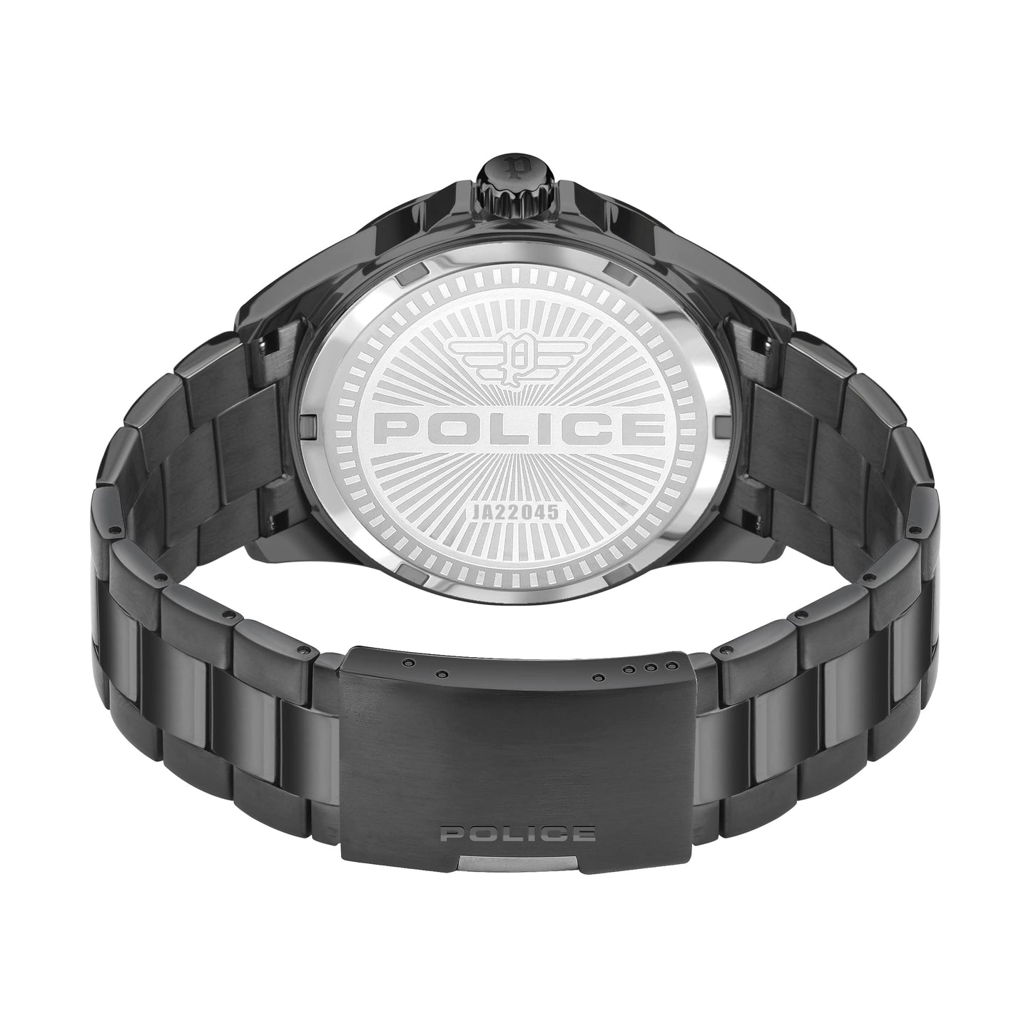 Police Quartz Multifunction Grey DIAL Stainless Steel Strap Watch for Men-PLPEWJG2204504W/PLPEWJG2204504