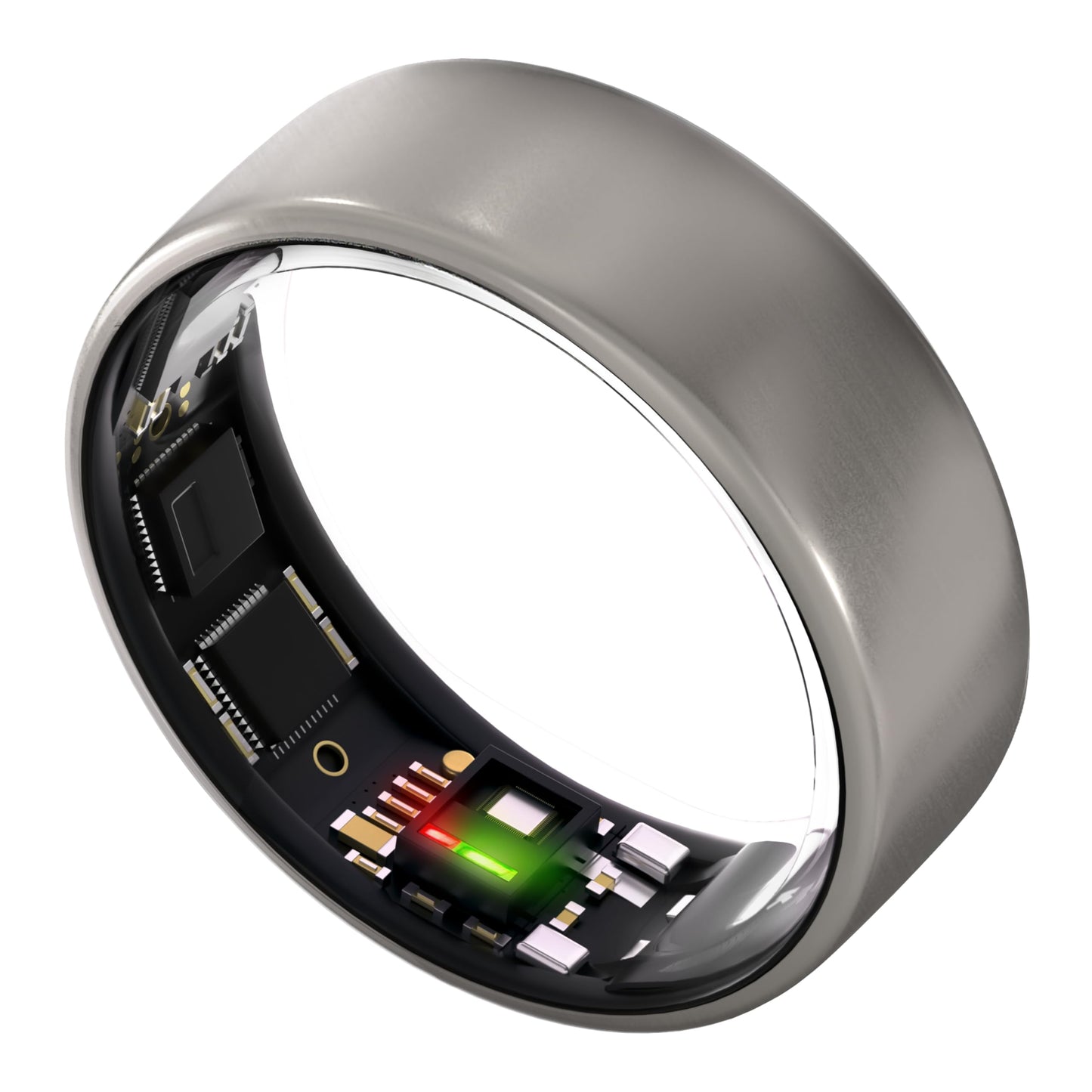 ULTRAHUMAN Ring AIR-Smart Ring Activity Tracker, Size First Sizing Kit,Sleep Tracker,Smart Ring for Men/Women,Fitness Tracker (Raw Titanium, 12)