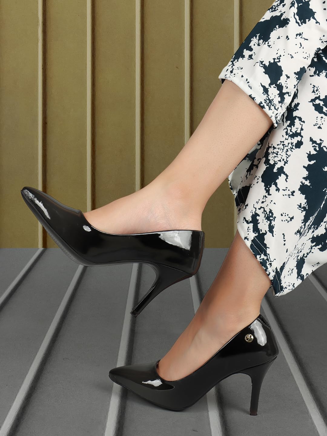 ELLE Women Shoes,Black,UK-7