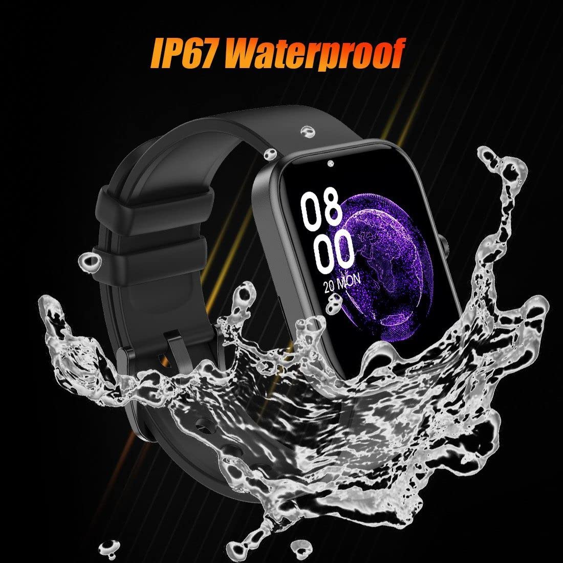 Fire-Boltt Ninja Call 2 Bluetooth Calling Smartwatch with 27 Sports Mode (Black) Free Size