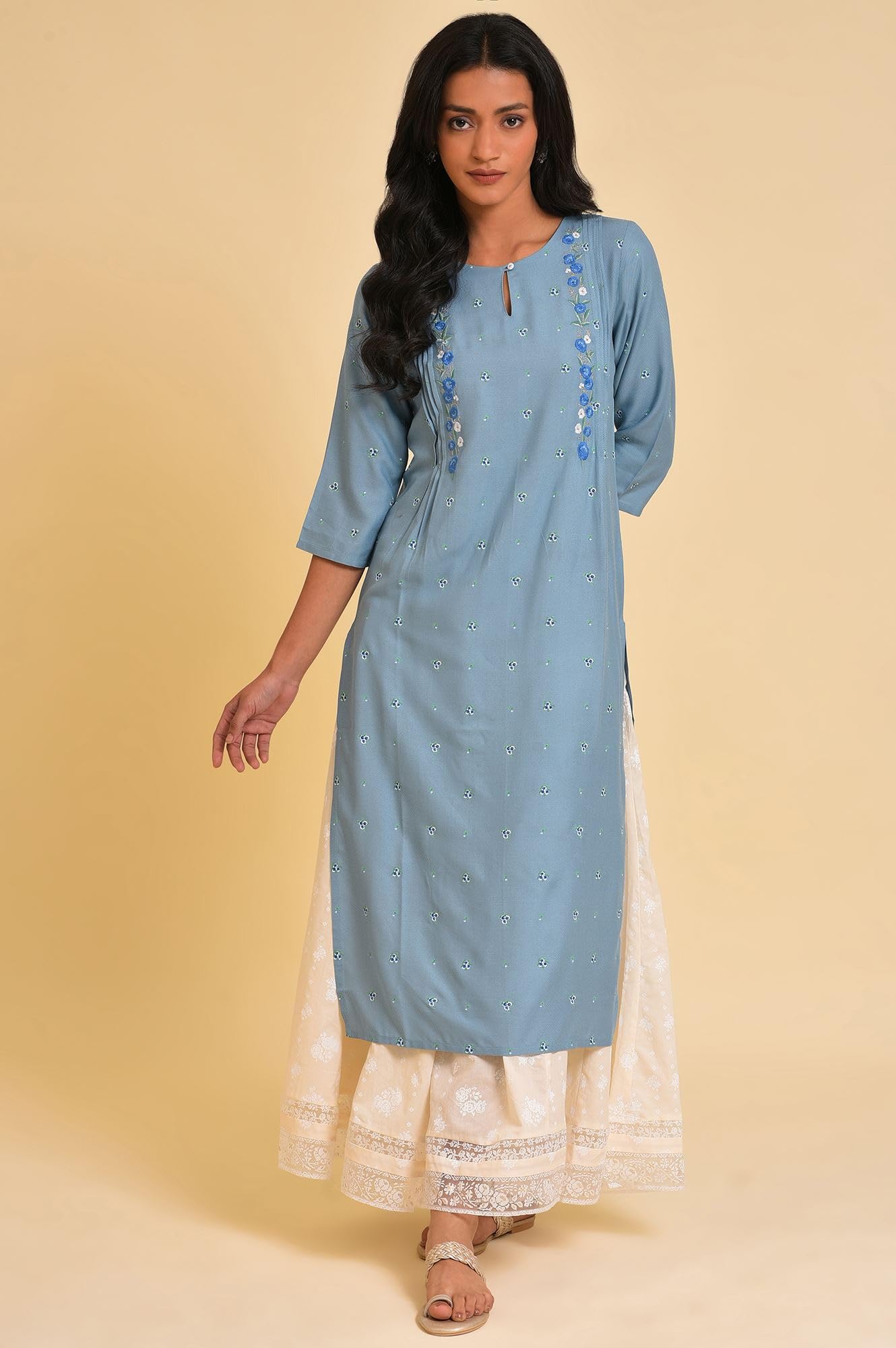 W Pure Cotton Strechable Divided Skirts for Women | Pure Cotton Divided Skirts for Women | Culottes for Women | W for Woman