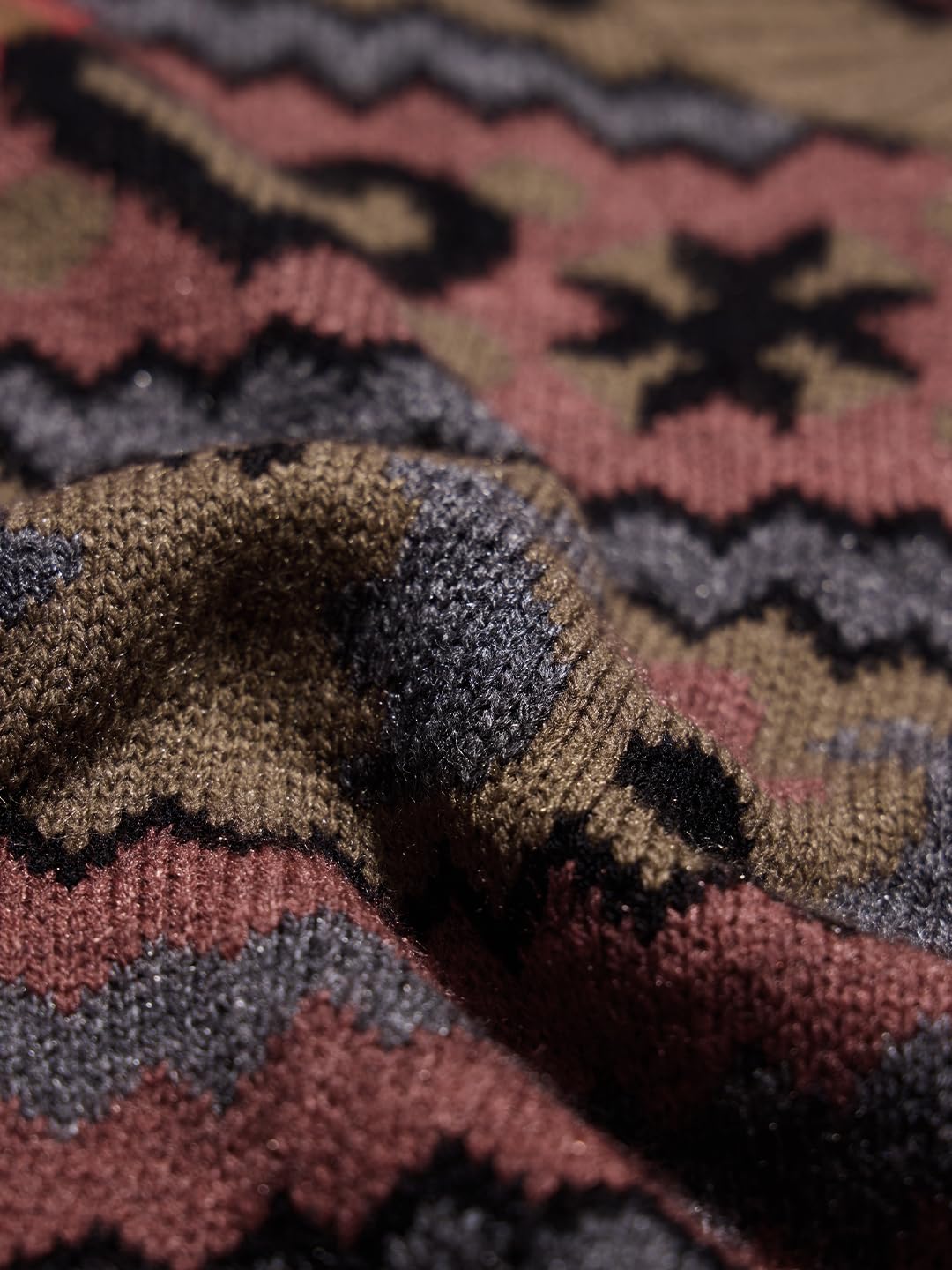 The Souled Store Auburn Oversized V Neck Women Knitted Sweater