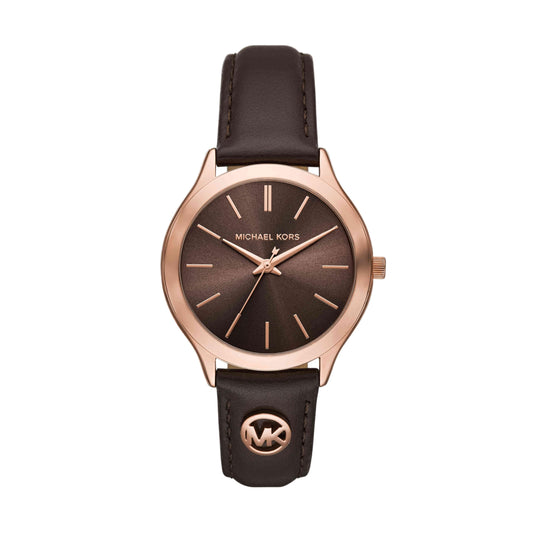 Michael Kors Slim Runway Brown Watch MK7546