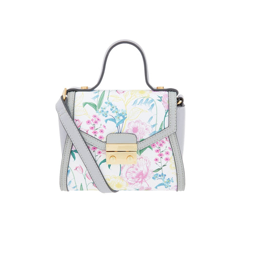 Accessorize London Women's Faux Leather Pastel-Multi Tilly Satchel