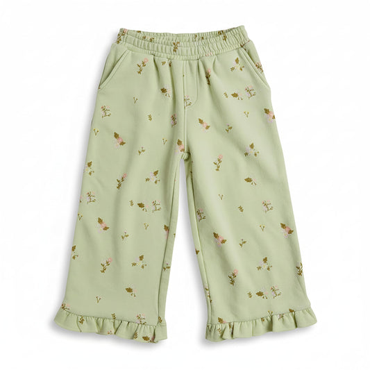 Mothercare Girls Pretty Floristry Printed Trousers - Green