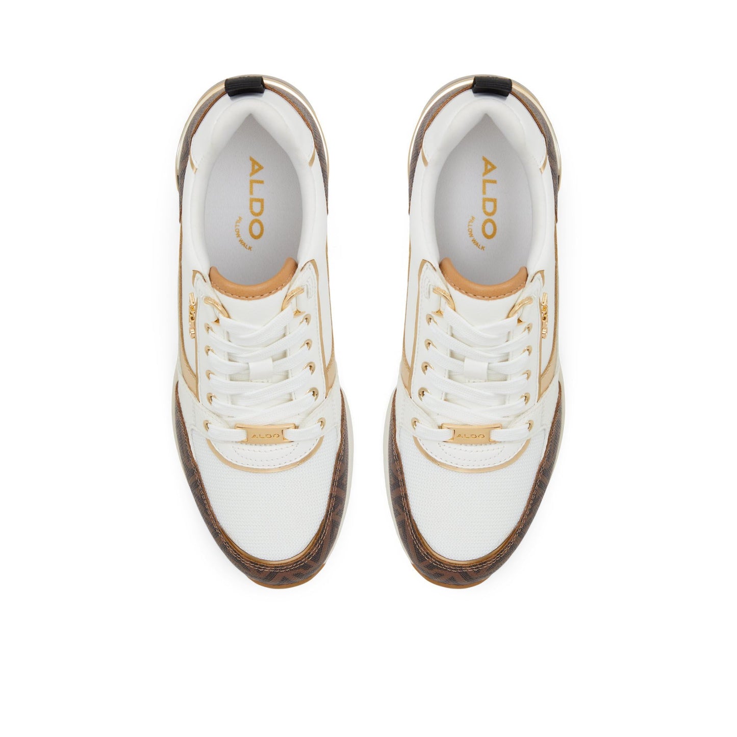 Aldo CAROTERIEL-IN201 Ladies Dark Brown Wedge Sneakers