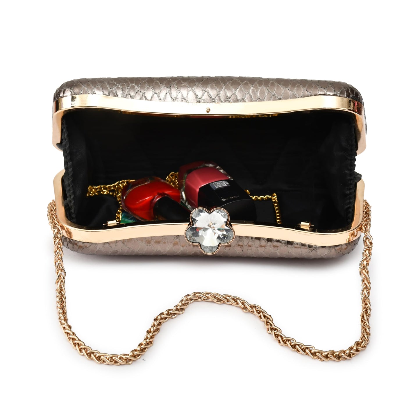 For The Beautiful You Grey Women's Clutch (AM-126)