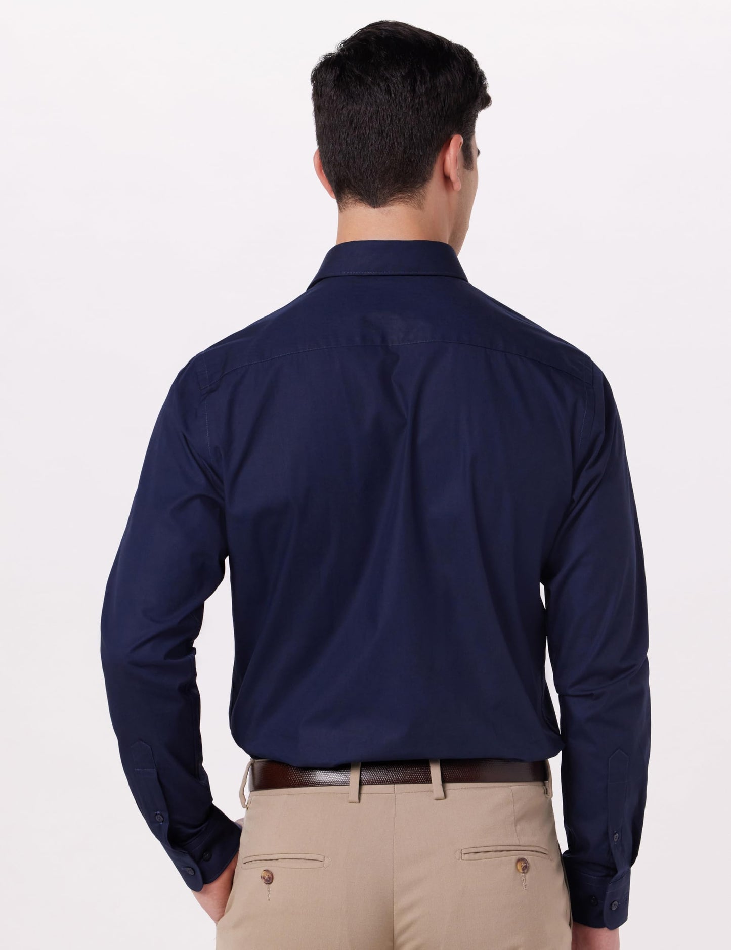Raymond Men's Slim FIT Full Sleeve Dark Blue Formal Shirt