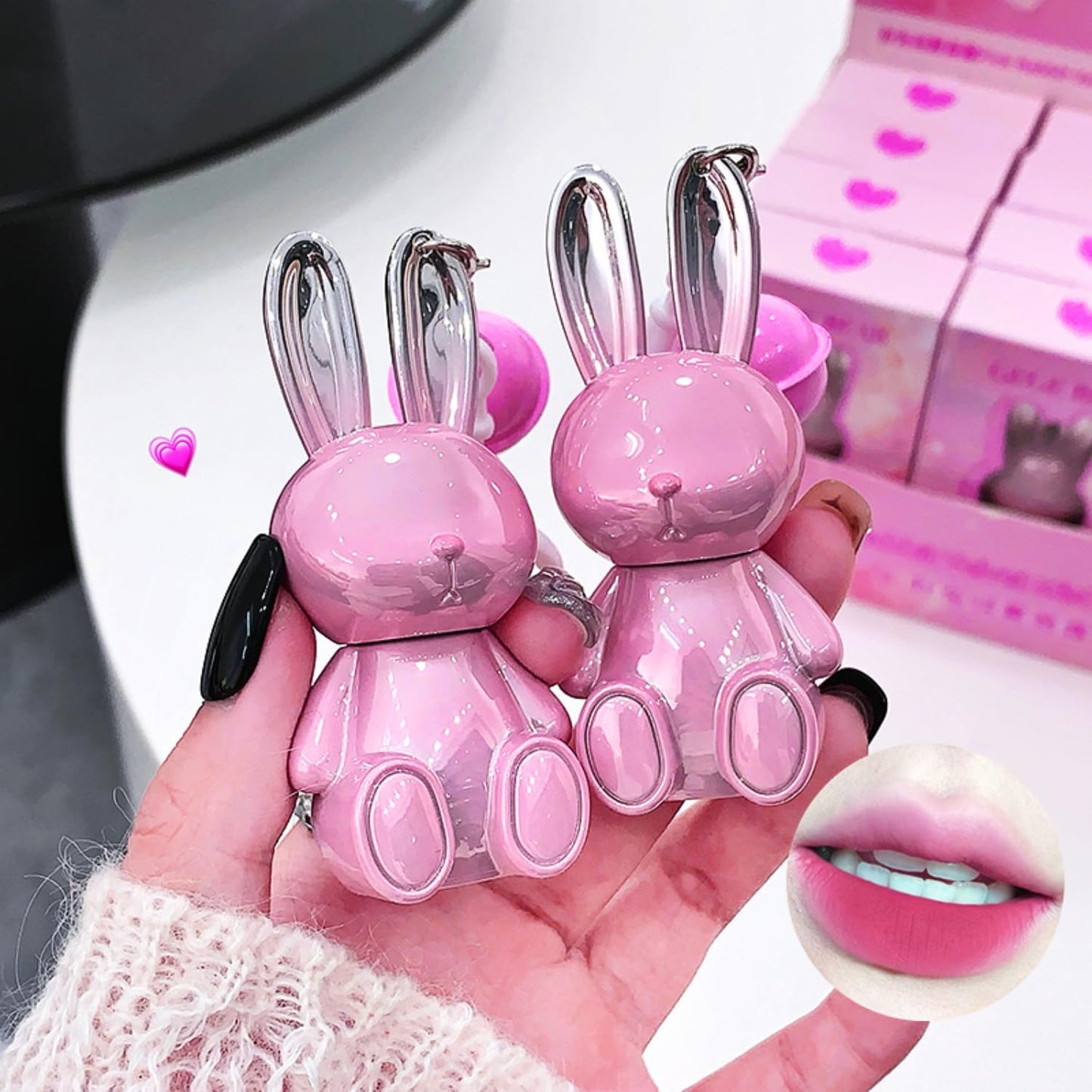 Gege Bear Pink Bunny Velvet Mist Lip Cream – Waterproof, Matte Lipsticks for Women with Soft Blurring Effect, Long-Lasting Lightweight Lip Color, Smudge-Proof & Airy Texture for a Cloud-Like, Plush Look (06-Jujube, 1.8g)