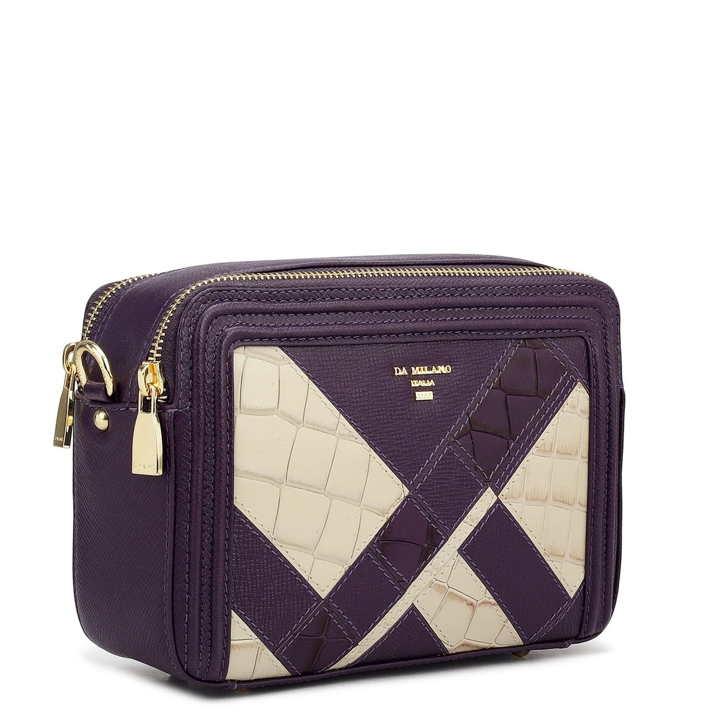 Da Milano Small Leather Sling - Purple (02065)