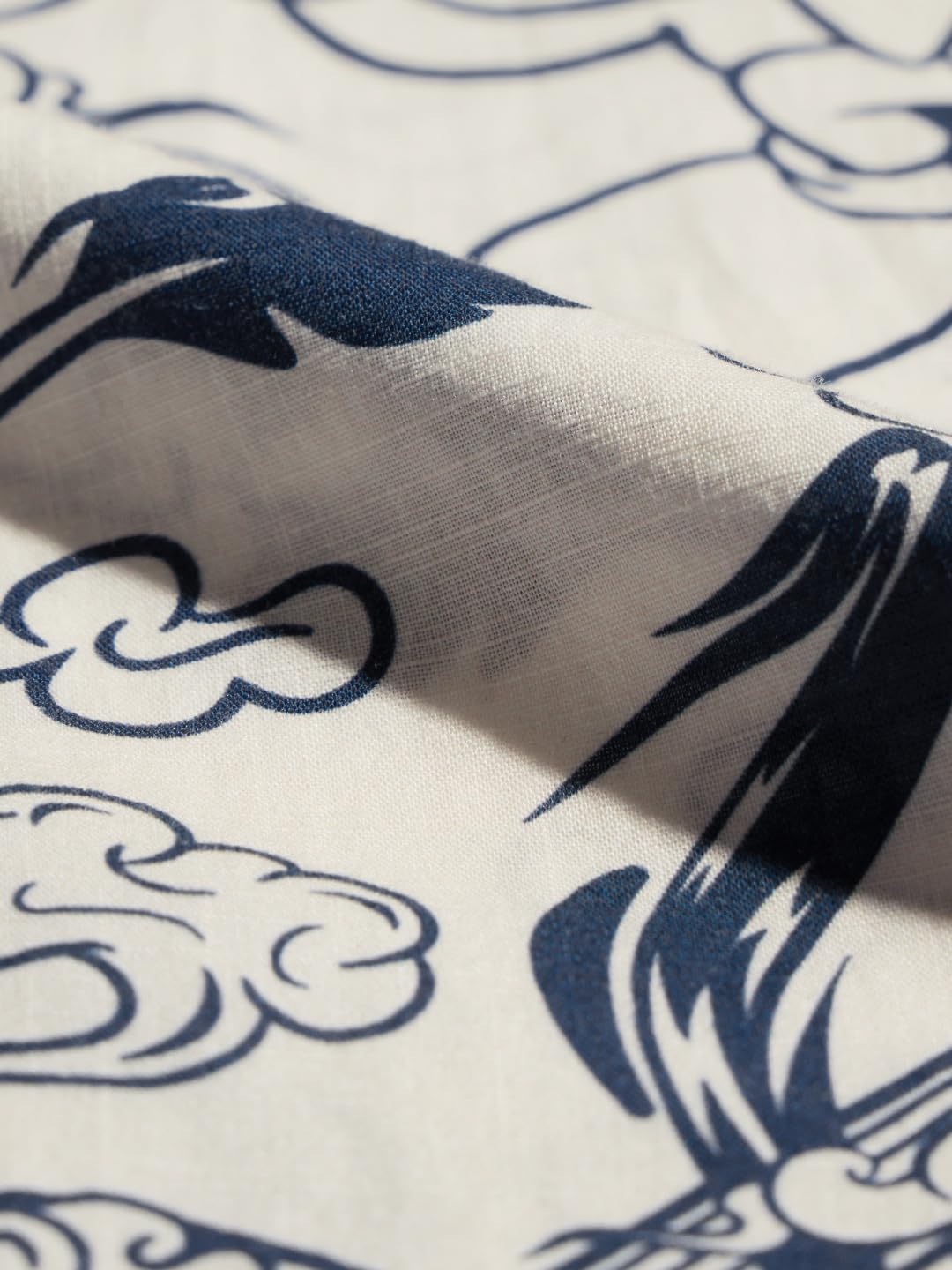 The Souled Store Official Donald Duck Originals: Chinese New Year Women & Girls Long Sleeve Collared Neck Button Down Regular Fit Cotton Shirts White and Blue