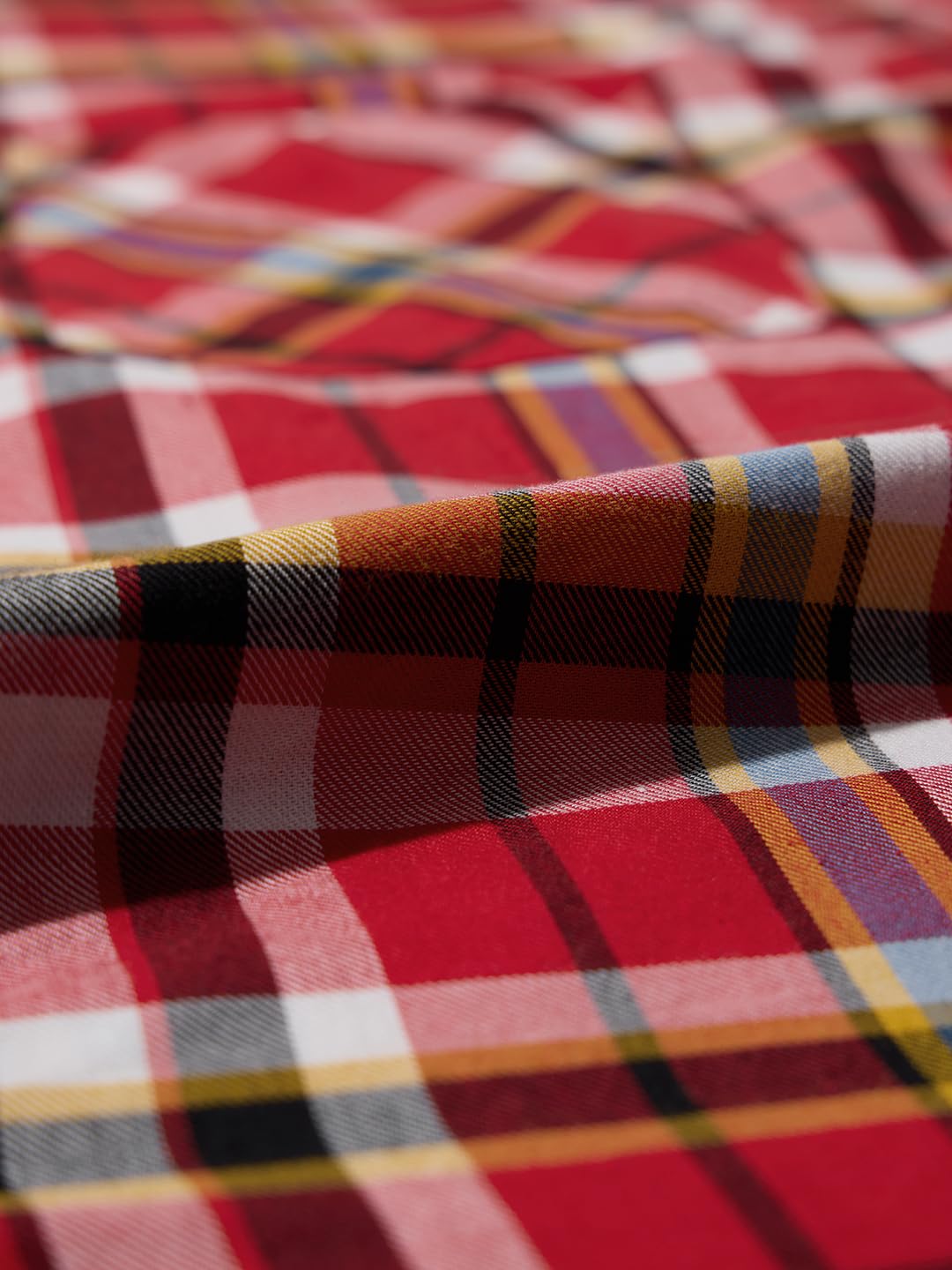 The Souled Store Plaid Shirt: Phlox Women and Girls Long Sleeves Collared Neck Button Front Cotton Boyfriend Shirts