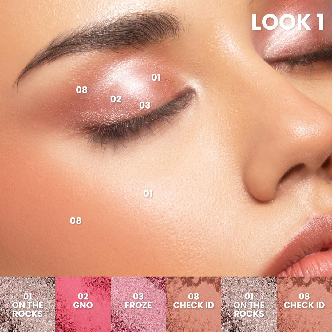 Typsy Beauty 12 Shades Sip Sip Hooray Wine Eyeshadow Palette I Highly Pigmented I Soft & Blendable Formula with Mattes, Mettalics & Foils I Bridal & Occasion Wear I Formulated In Italy I 24g