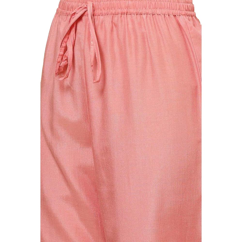 BIBA Polyester Woven Womens Palazzo (Pink,Large)