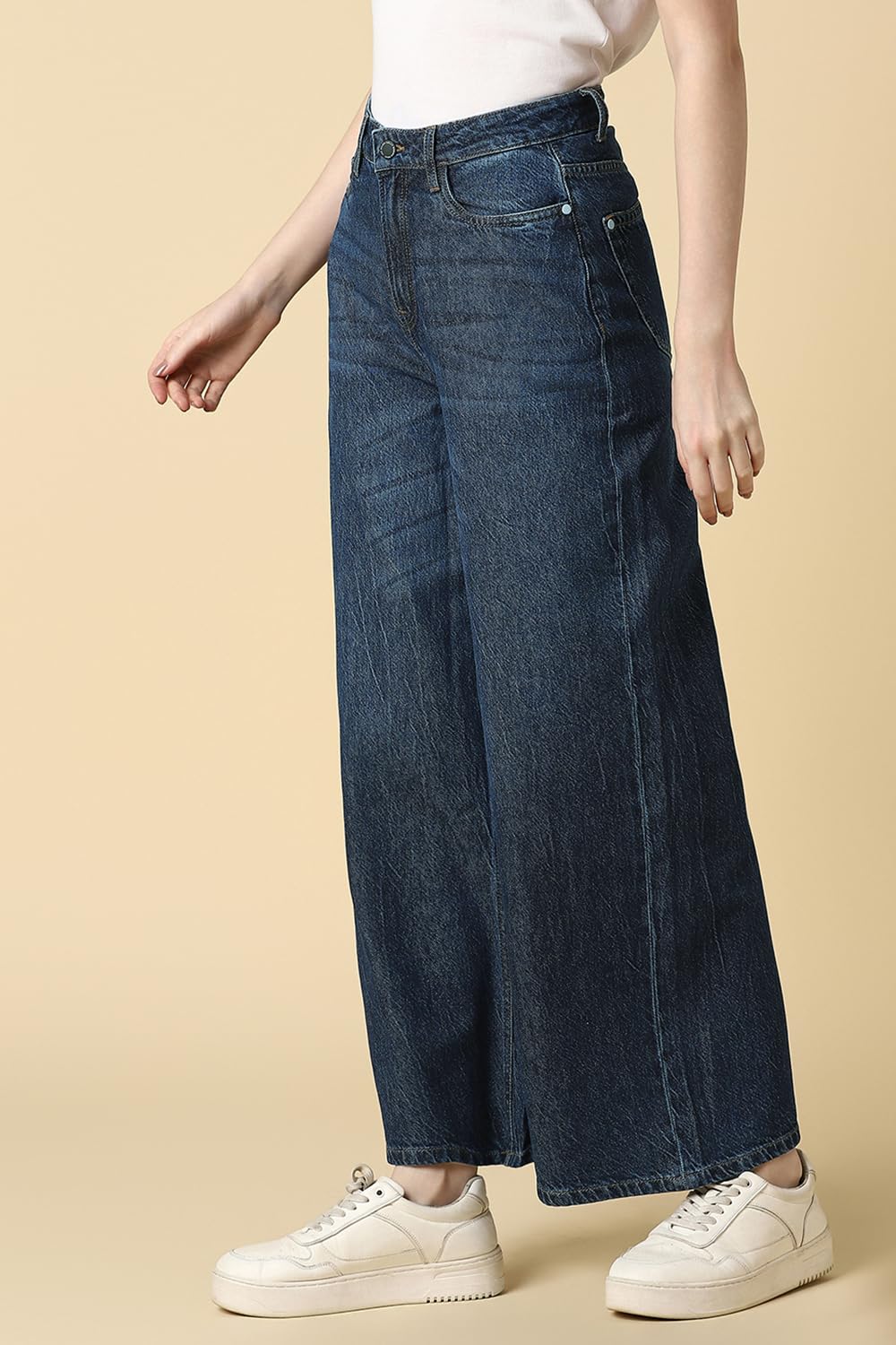 Allen Solly Women Navy Mid Wash Jeans