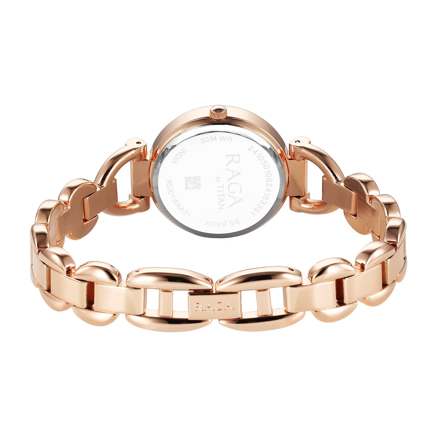 Titan Raga Showstopper 2.0 Quartz Blush Pink Dial Analog Watch for Women-95301WM01