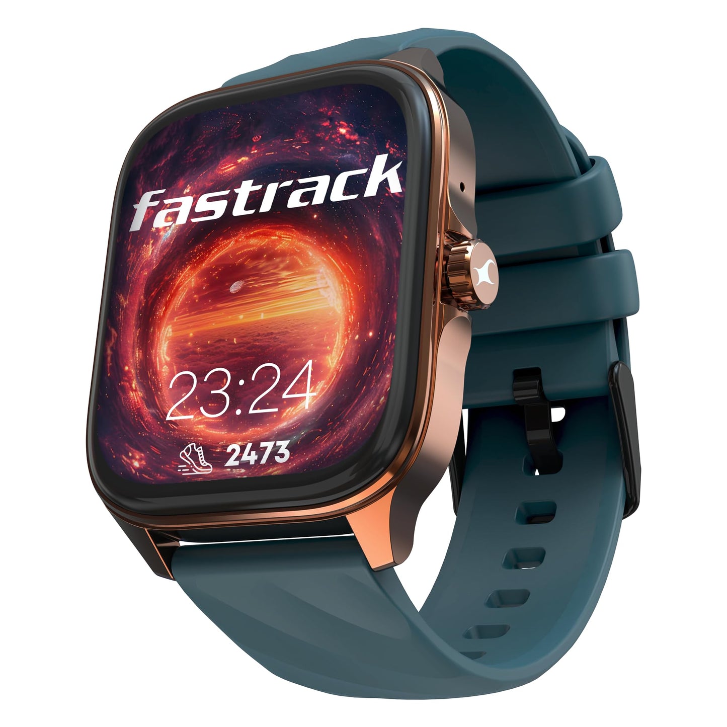 Fastrack Astor FS1 Pro Smart Watch, 1.97" AMOLED Display, Bluetooth Calling, 100+ Sports Modes, SpO2 & Heart Rate Monitoring, Women's Health, IP68, Up to 5 Days Battery, Functional Crown (Teal)